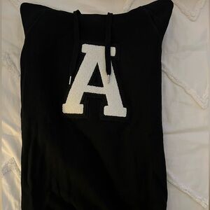 Good American Black “A” Hoodie